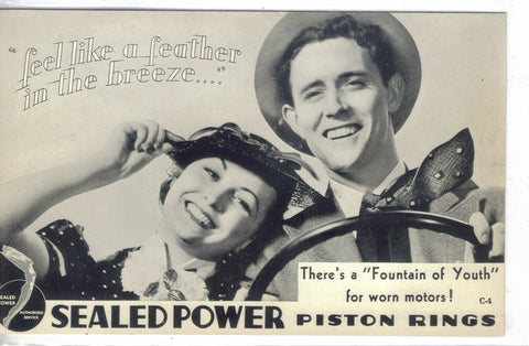 Advertising Post Card-Sealed Power Piston Rings  - 1