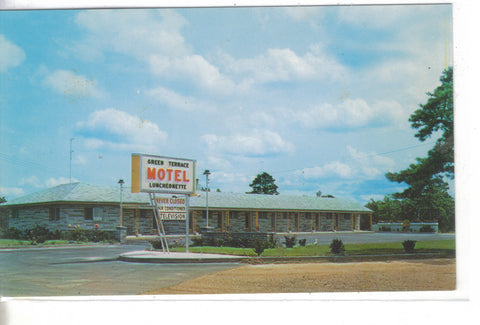 Green Terrace Motel & Luncheonette-Folsom,New Jersey -vintage postcard - 1