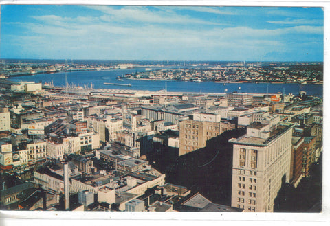 Aerial View of New Orleans -The "Crescent City" - Cakcollectibles - 1