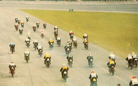 Motorcycle Racing at Daytona International Speedway - Daytona Beach,Florida Postcard