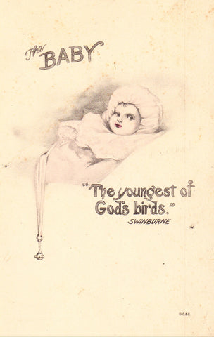 The Baby - F.K. Dunn signed postcard