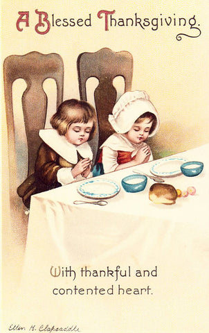 A Blessed Thanksgiving- Signed Clapsaddle