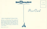 Magic Kingdom Many Worlds In One - Walt Disney World.Vintage postcard back