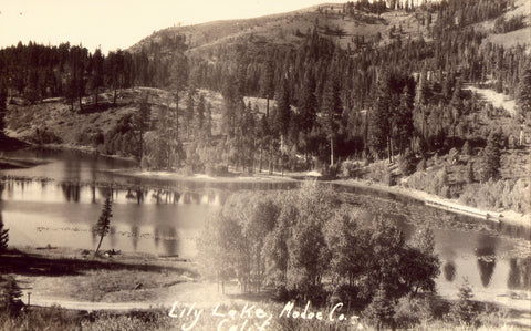 Lily Lake - Modoc Co.,California Real Photo Postcard