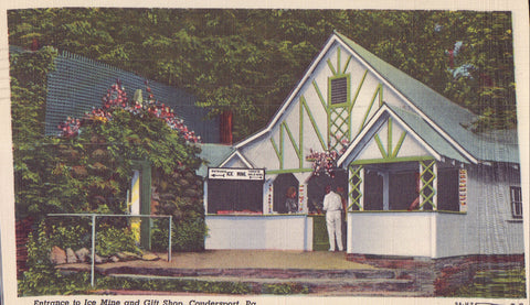 Entrance to Ice Mine and Gift Shop-Coudersport,Pennsylvania 1950