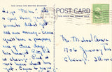 Linen postcard back Lake Cena,Pertle Springs - Warrensburg,Missouri