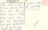 Vintage postcard back.American Egret,Okefenokee Swamp Park - Waycross,Georgia