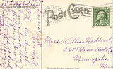 Vintage postcard back.Ainsworth Springs,North of Dubuque - Iowa