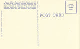 Linen Postcard Back Huron Lighthouse - Huron,Ohio