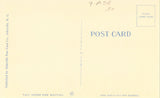 Linen post card back Ye Olde Market House by Night - Fayetteville,North Carolina