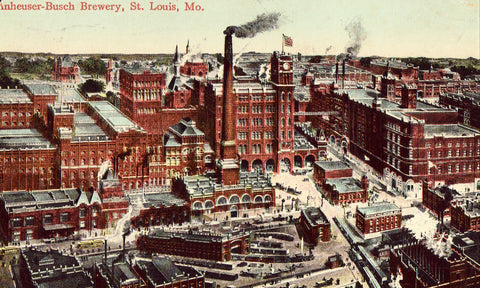 Antique postcard Anheuser-Busch Brewery - St. Louis,Missouri