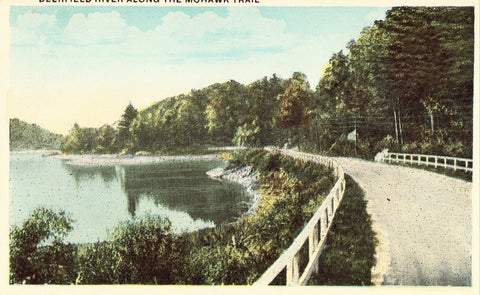 Vintage postcard Deerfield River along The Mohawk Trail - Massachusetts