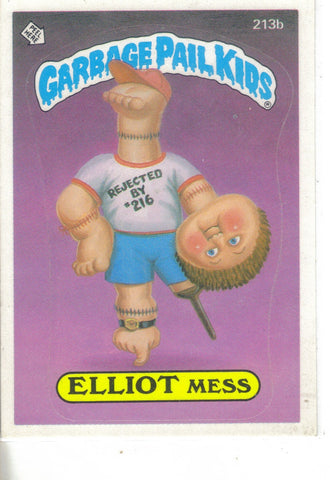Garbage Pail Kids 1986 #213b Elliot Mess - Cakcollectibles