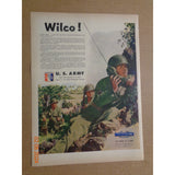 Vintage Print Ad -1951 for U.S. Army Recruitment and Texaco