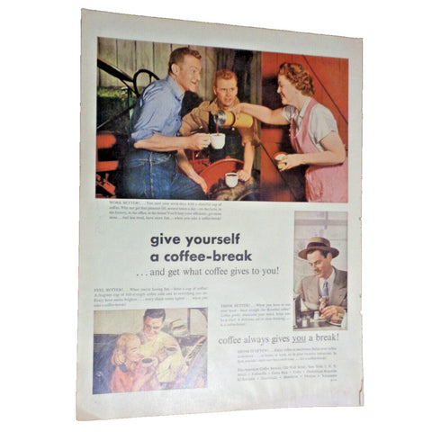 Vintage Print Ad -1952 for Pan-American Coffee Bureau