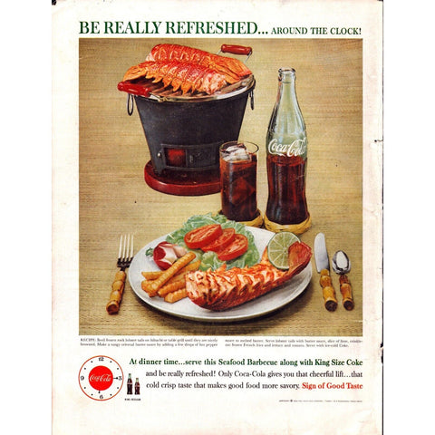 Vintage Print Ad -1960 Coca-Cola/Ancient Age Bourbon