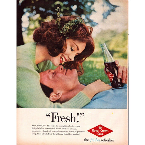 Vintage Print Ad -1960 Royal Crown Cola and Conoco Gasoline
