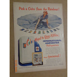 Vintage Print Ad -1951 Solitair Make-up and International Harvester Refrigerator