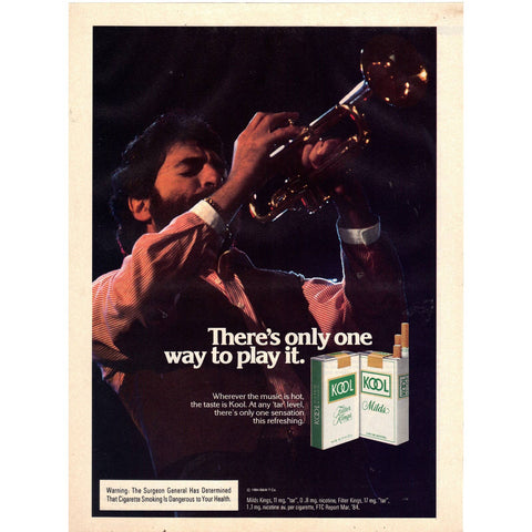 Vintage 1984 Kool Cigarettes Print Ad