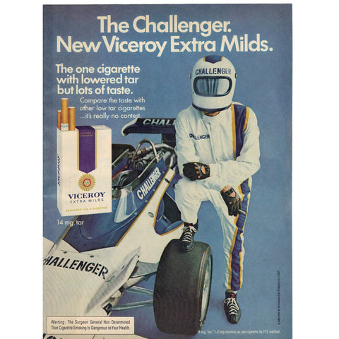 Vintage 1974 Viceroy Cigarettes Print Ad