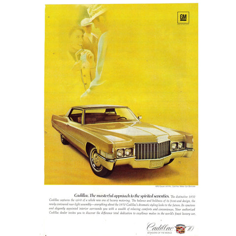 Vintage Print Ad - for the 1970 Cadillac Coupe deVille