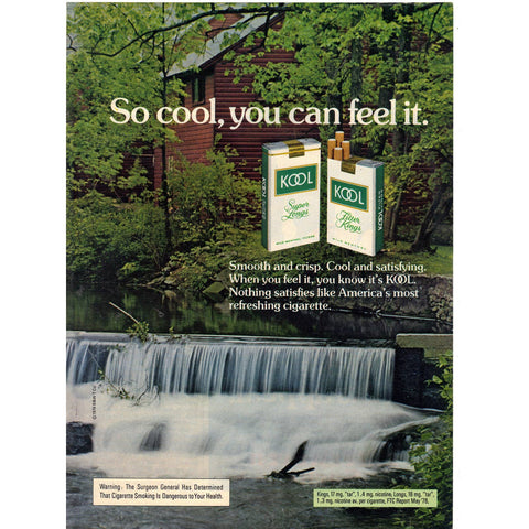 Vintage 1979 Kool Cigarettes Print Ad