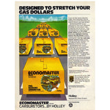 Vintage 1980 Marlboro Cigarettes and Holley Economaster Carburetors Print Ad
