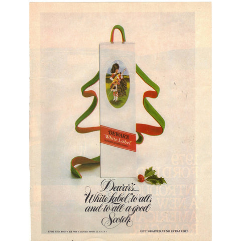Vintage 1978 Dewar's "White Label" Scotch Print Ad