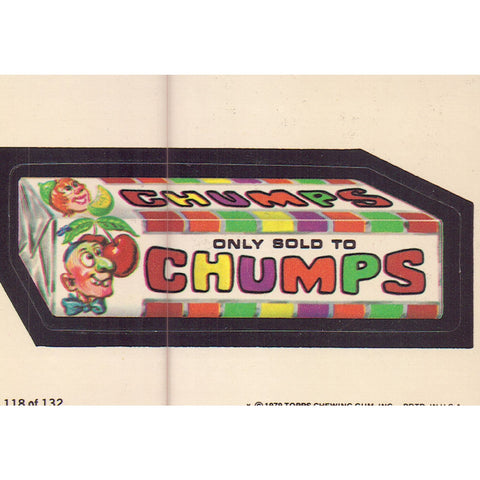 1979 Topps Wacky Packages Trading Cards / Stickers - Chumps Candy