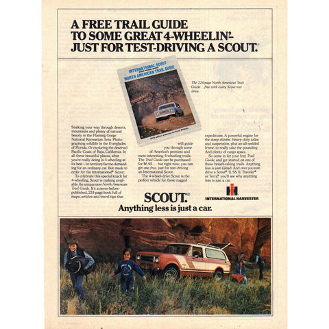 Vintage 1979 International Harvester Scout Print Ad