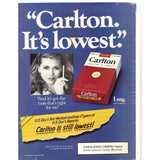 Vintage 1980's Southern Comfort and Carlton Cigarettes Print Ad
