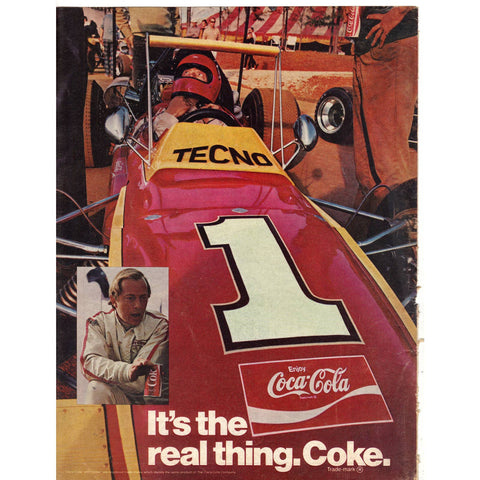 Vintage 1971 Print Ad for Coca-Cola
