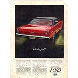 Vintage 1965 Ford Galaxie and Ford Cortina Print Ad