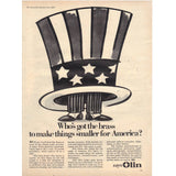 Vintage 1977 Print Ad for Winston Cigarettes and Olin Brass