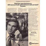 Vintage 1977 Print Ad for Owens/Corning Fiberglass and Bell Systems