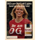 Vintage 1979 Old Gold Cigarettes Print Ad "Be An OG"|printable wall art| digital Download
