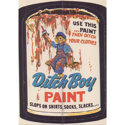 1979 Topps Wacky Packages Trading Cards / Stickers - Ditch Boy Paint