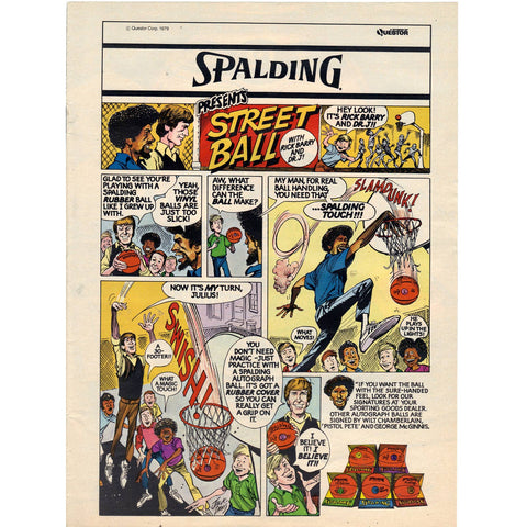 Vintage 1979 Print Ad for Spalding Basketballs and Chivas Regal Whisky