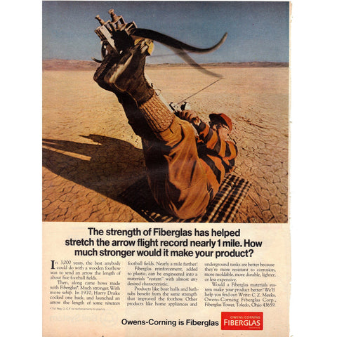 Vintage 1977 Print Ad for Owens/Corning Fiberglass and Bell Systems