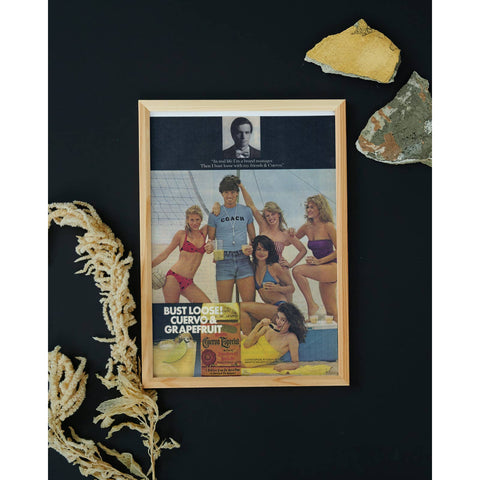 Vintage 1982 Cuervo Especial Print Ad w/Bikini Girls|printable wall art| digital Download