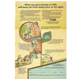 Vintage Print Ad - 1969 for KitchenAid Dishwashers and TWA