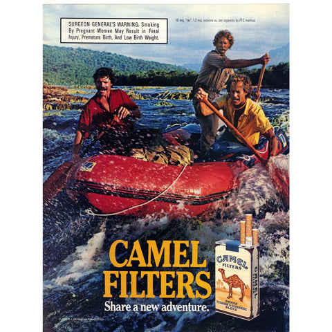 Vintage 1987 Print Ad for Camel Cigarettes