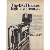 Vintage 1971 Jeep and Polaroid 450 Camera Print Ad