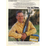 Vintage 1982 Print Ad for Stroh Lite and The NRA with Dr. Robert Pierce Yacht