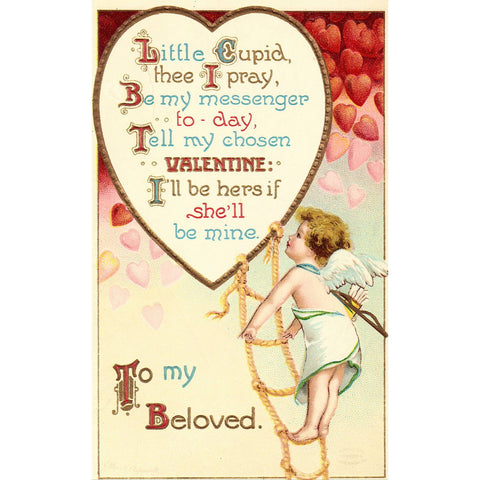 Valentine Post Card- To My Beloved- Clapsaddle