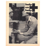 Vintage 1967 Johnnie Walker Red and American Red Cross Print Ad