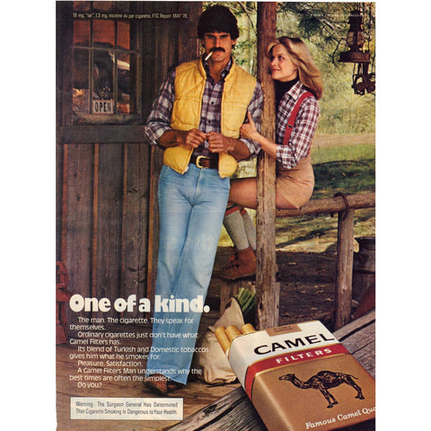 Vintage 1979 Print Ad for Camel Cigarettes
