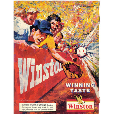 Vintage 1989 Print Ad for Winston Cigarettes