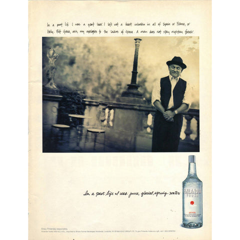Vintage 1999 Print Ad for Finlandia Vodka