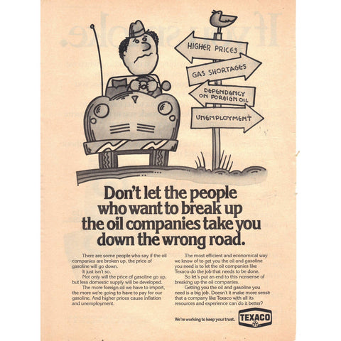 Vintage 1976 Print Ad for Texaco - Wall Art